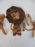 DRIE zeldzame Jørgen Bloch gevlochten touw lion & monkey 2x, Antiek en Kunst, Ophalen of Verzenden