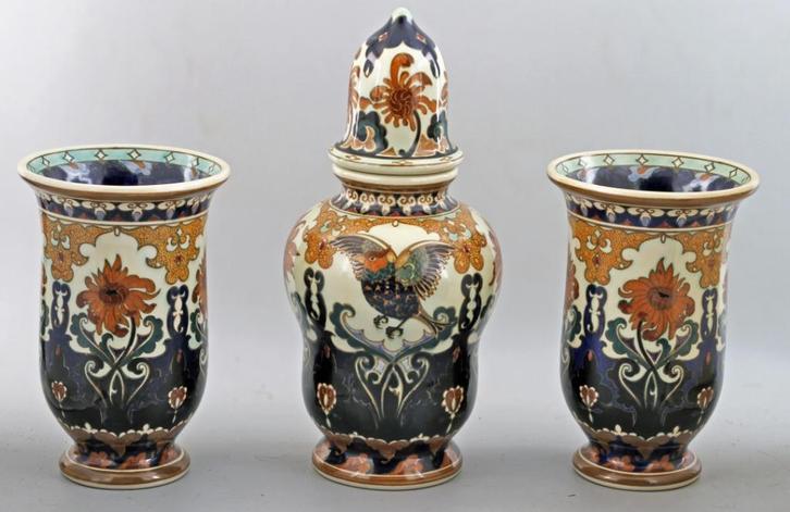 Rozenburg (juliana) mini kaststel (Nr.: 423), Antiek en Kunst, Antiek | Keramiek en Aardewerk, Ophalen of Verzenden