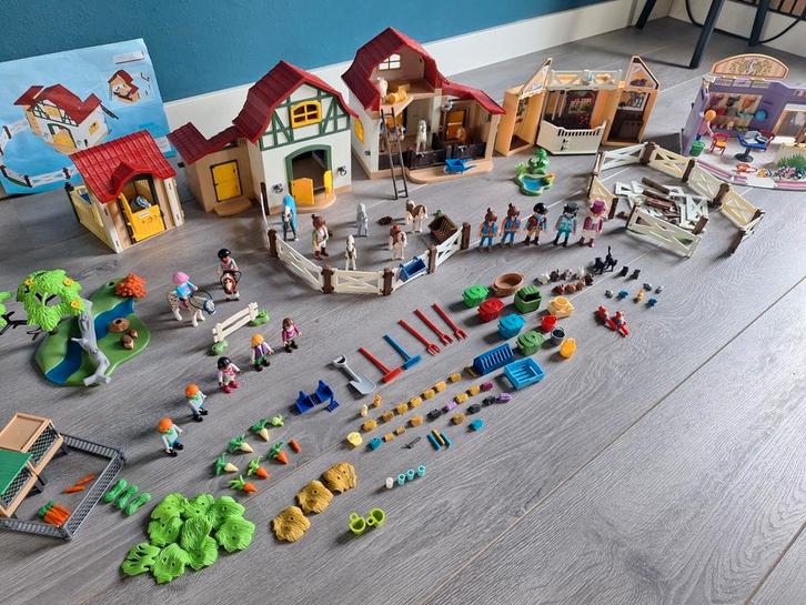 Mega veel paarden playmobil en toebehoren!, Kinderen en Baby's, Speelgoed | Playmobil, Zo goed als nieuw, Los playmobil, Ophalen of Verzenden