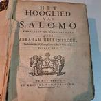 1720 Hellenbroek Hooglied dl 2 ruime marges, Antiek en Kunst, Antiek | Boeken en Bijbels, Ophalen of Verzenden