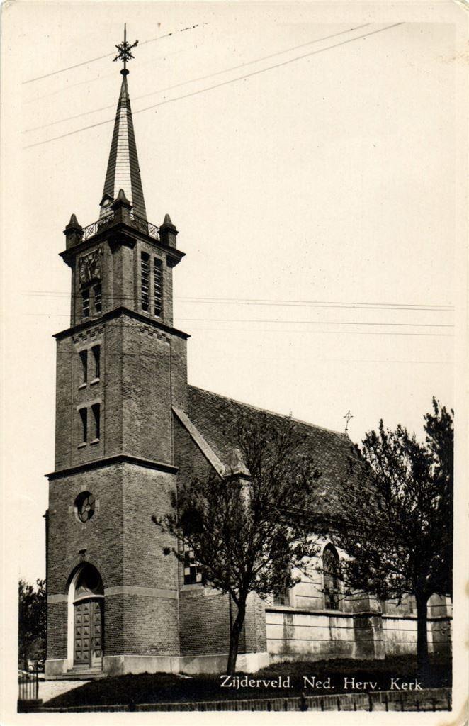 Zijderveld. Ned. Herv. Kerk - ongelopen, Verzamelen, Ansichtkaarten | Nederland, Ongelopen, Noord-Brabant, Voor 1920, Ophalen of Verzenden