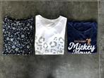 2 T-shirts voor 1 euro per stuk, Kleding | Dames, T-shirts, Gedragen, Blauw, Maat 36 (S), Korte mouw