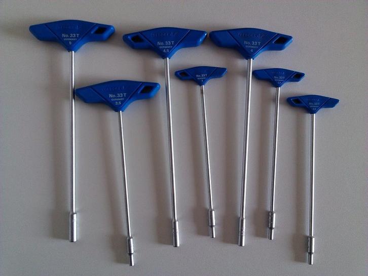 Gedore 33T dopschroevendraaier met T-greep / soksleutel set, Auto diversen, Autogereedschap, Nieuw, Ophalen of Verzenden