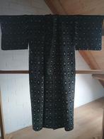 Traditionele Japanse Kimono hitoe black white, Ophalen of Verzenden