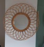Grote rotan spiegel uit Bali Nieuw 65 cm, Huis en Inrichting, Woonaccessoires | Spiegels, Ophalen, Rond, Nieuw, Minder dan 100 cm