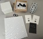 Bureau accessoires wit zwart plusjes, Ophalen of Verzenden, Gebruikt, Overige typen