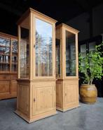 Antieke grenen museumkasten | Winkelkasten | Vitrine #2476, Antiek en Kunst, Ophalen of Verzenden