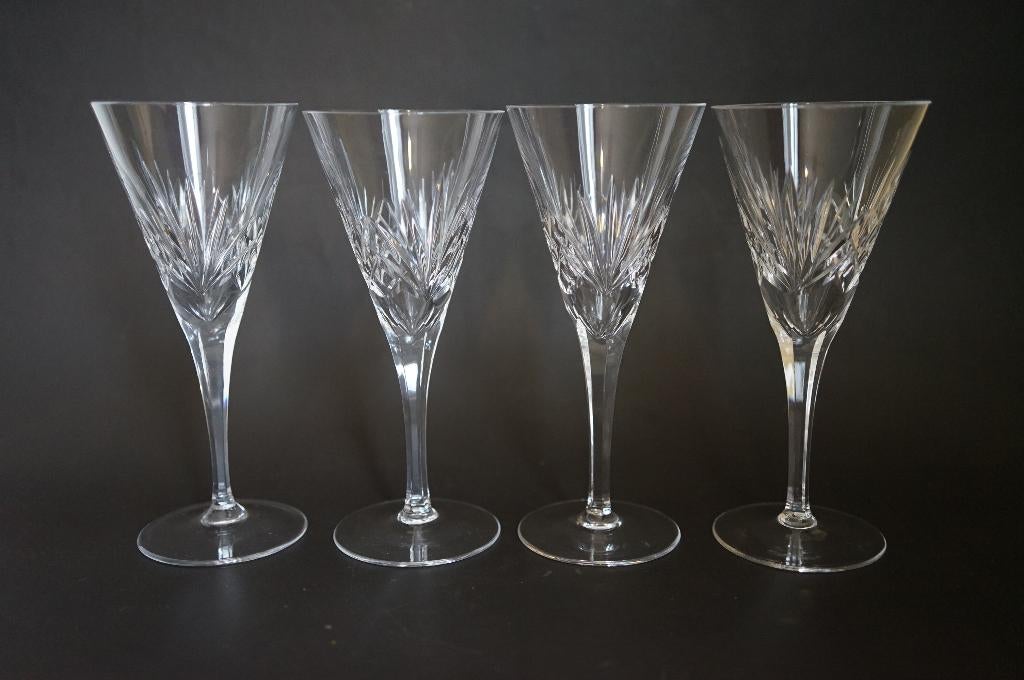 vintage geslepen champagne 4x glas Nachtmann Nierstein., Huis en Inrichting, Keuken | Servies, Glas of Glazen, Ophalen of Verzenden