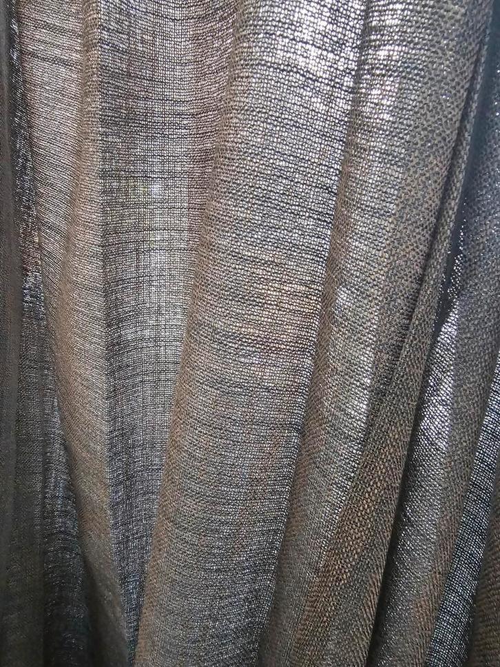 Grofgeweven gordijnen 335 hoog M178, Huis en Inrichting, Stoffering | Gordijnen en Lamellen, Nieuw, 200 cm of meer, 200 cm of meer