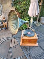 Pathefoon / grammofoonspeler met platen merk Chantal, Antiek en Kunst, Antiek | Tv's en Audio, Ophalen