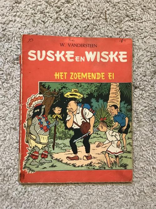 Suske en Wiske - Zoemende Ei - Tweekleuren - 1e druk, 1964, Boeken, Stripboeken, Gelezen, Eén stripboek, Ophalen of Verzenden
