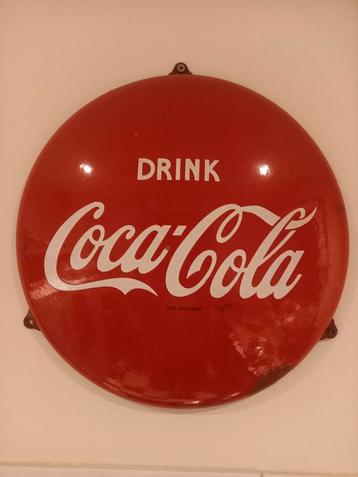 Coca Cola Bord Jaren 50 - Bussum 40 cm beschikbaar voor biedingen