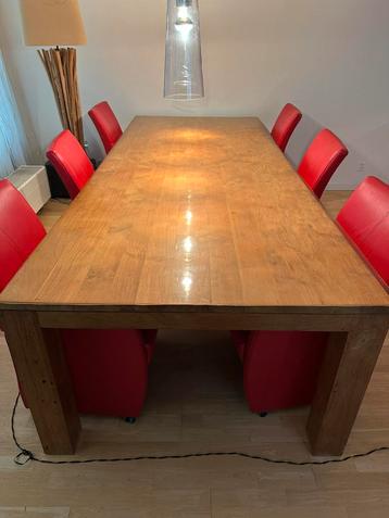 Massieve houten eettafel 3 meter – topkwaliteit beschikbaar voor biedingen