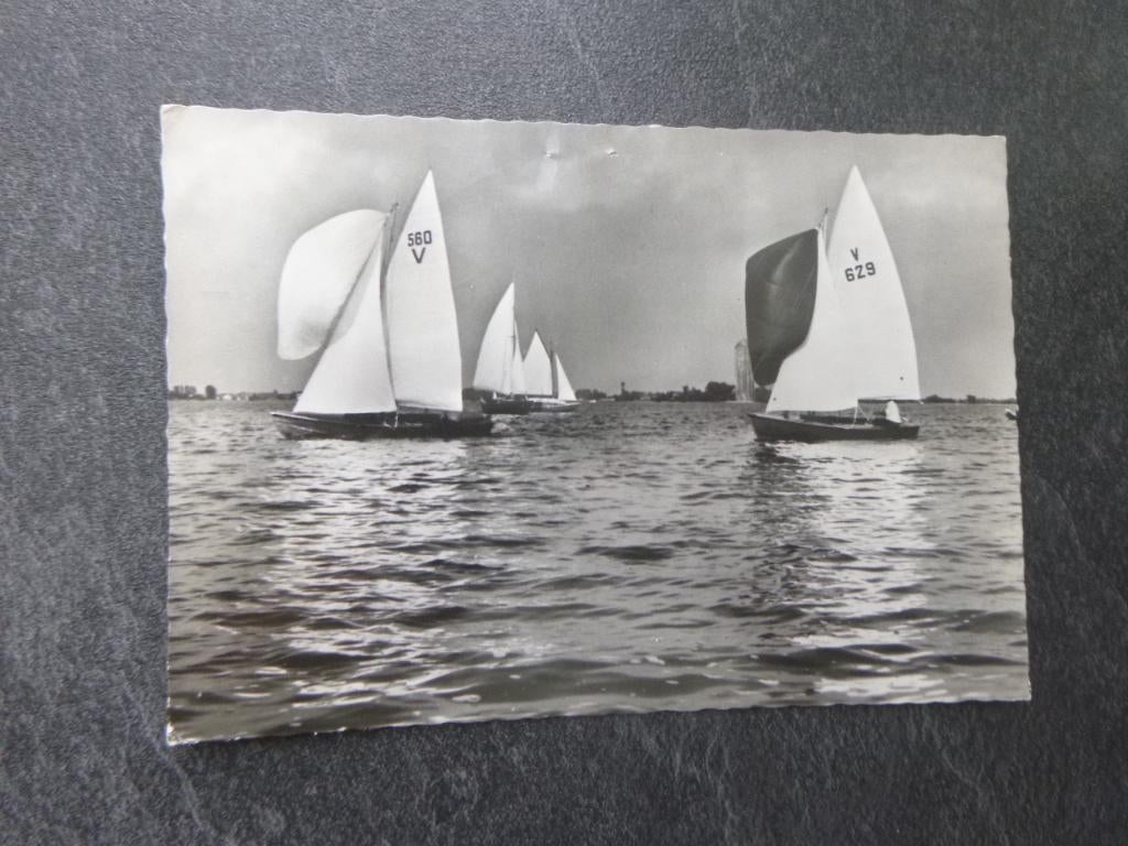 Aalsmeer, watersport centr. Vrijheidklasse Voor de Wind 1969, Verzenden, 1960 tot 1980, Gelopen, Noord-Brabant