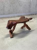 Vintage brutalistische wabi-sabi salontafel, Ophalen, Gebruikt, X, Hout