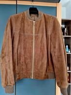 Lederen suede herenjack bruin, Kleding | Heren, Jassen | Winter, Ophalen of Verzenden, Zo goed als nieuw, Maat 48/50 (M), Bruin