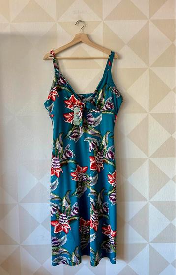 King Louie Gisele Dress jurk midi blauw XXL/44 NIEUW beschikbaar voor biedingen