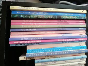 Teken- schilder- en hobbyboeken ca 300 wie durft te bieden beschikbaar voor biedingen