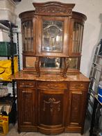 Antieke kast met natuursteen blad, Ophalen