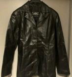 Leren zwarte dames jas maat 50 Vera Pelle, Kleding | Dames, Ophalen of Verzenden, Zo goed als nieuw, Maat 46/48 (XL) of groter