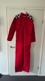 Rode race overal duo maat 54 met vlaggetjes carnaval groep, Ophalen, Carnaval, Maat 46/48 (XL) of groter, Zo goed als nieuw