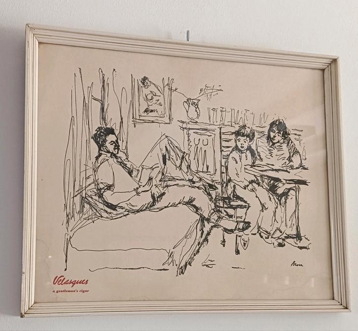 Vintage Velasques Sigaren Ets van Broer, Verzamelen, Rookartikelen, Aanstekers en Luciferdoosjes, Ophalen of Verzenden