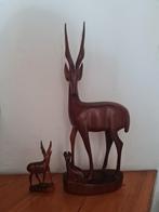 Retro Teakhouten Herten hertjes gazelle antilope hinde Set, Ophalen of Verzenden