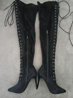 Suède high heels stilleto overknees laarzen, Kleding | Dames, Schoenen, Verzenden, Nieuw, Zwart, Hoge laarzen