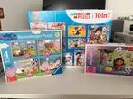 Puzzel Set - Paw Patrol, Peppa Pig, Gabby's Dollhouse, Ophalen, Meer dan 50 stukjes, Zo goed als nieuw, 2 tot 4 jaar