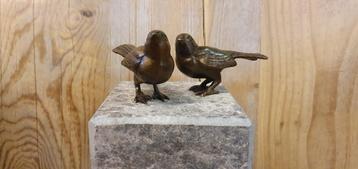 2 MUSJES / BRONS / vogel beschikbaar voor biedingen