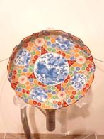 Japans bord met Foo Dog / Tempelleeuw, Ophalen of Verzenden