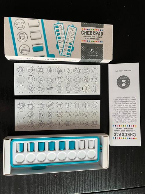 Checkpad blauw (dagplanner) - 1, Kinderen en Baby's, Overige Kinderen en Baby's, Zo goed als nieuw, Ophalen of Verzenden