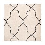 Varamin Vloerkleed Crème/Zwart 240x240 cm, Huis en Inrichting, Stoffering | Tapijten en Kleden, Ophalen, Vierkant, 200 cm of meer