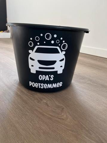 Opa's Poetsemmer - Cadeau voor Autowassende Opa's beschikbaar voor biedingen