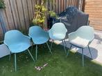 Tuinset 4 stoelen Kwantum, Tuin en Terras, Ophalen, 4 zitplaatsen, Kunststof, Gebruikt