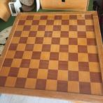 Groot schaakbord dambord hout, Ophalen of Verzenden, Zo goed als nieuw