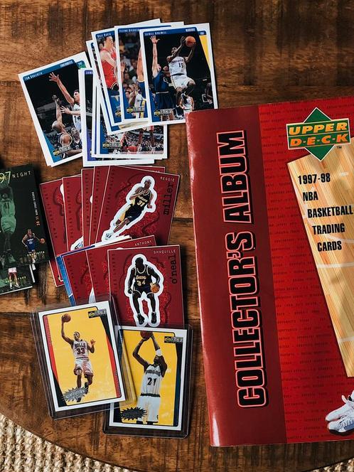 GEZOCHT: Upper Deck Collectors Choice 1997-1998 NBA Cards, Hobby en Vrije tijd, Stickers en Plaatjes, Zo goed als nieuw, Meerdere plaatjes