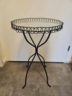 Leuk bijzettafeltje, Ophalen, Minder dan 55 cm, Gebruikt, Metaal of Aluminium