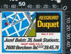 Sticker: Reisburo Duquet - Berchem, Verzamelen, Verzenden, Zo goed als nieuw, Bedrijf of Vereniging
