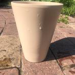 Crèmekleurige Bloempot, Steen, Gebruikt, Minder dan 30 cm, Minder dan 60 cm