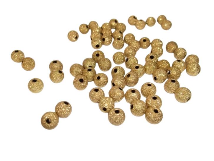 Goudkleurig Glinstert Kralen 6mm, x100, Hobby en Vrije tijd, Kralen en Sieraden maken, Nieuw, Kraal, Ophalen of Verzenden