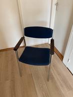 Gijs van der Sluis stoel, dik buisframe vintage., Ophalen, Gebruikt, Blauw, Twee