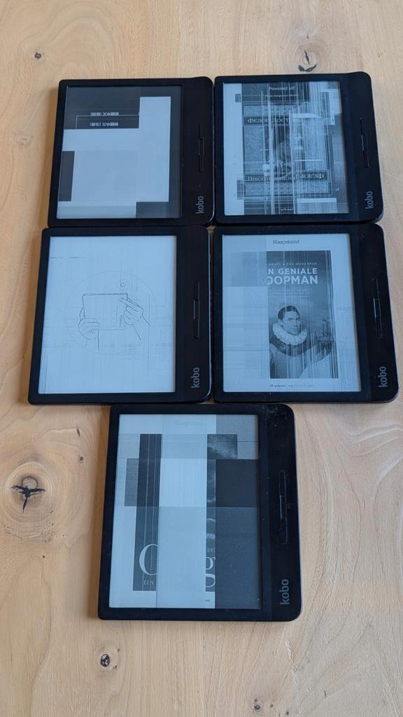 5 stuks Kobo Libra h2o defect, Computers en Software, E-readers, Niet werkend, Ophalen of Verzenden