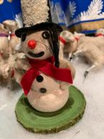 #Kerst kerst watten Sneeuwpop Decoratie, T, Ophalen of Verzenden, Zo goed als nieuw, N