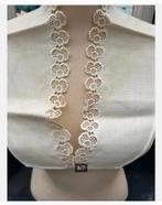 Antieke Kraag met Kant, bloem en Knoopjes voor bv. paspop, Ophalen of Verzenden, Dames