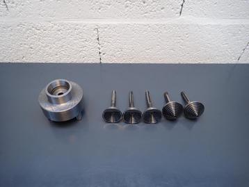 Komspantangen met Camlock D1-3 houder ( lorch spantangen ) beschikbaar voor biedingen