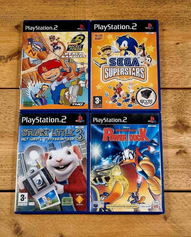 PS2 Spellen – Rocket Power • Stuart Little • Donald Duck, Spelcomputers en Games, Games | Sony PlayStation 2, Zo goed als nieuw