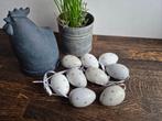 Paaseitjes grijs / wit, Diversen, Pasen, *, *, Nieuw, Ophalen of Verzenden