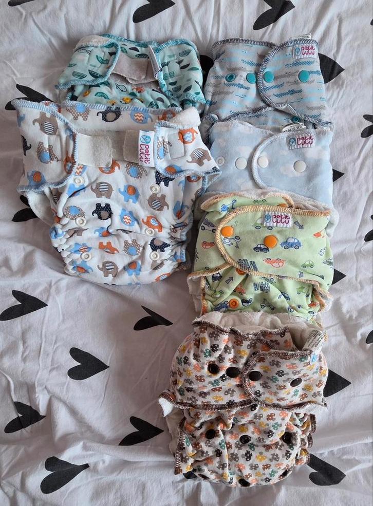 Petit lulu Wasbare luiers bamboe maxi/night (7-16kg), Kinderen en Baby's, Babykleding | Overige, Gebruikt, Jongetje of Meisje