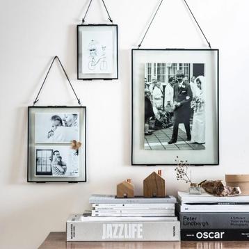 vtwonen Fotolijst metaal zwart met Slot & Leren Koord 20x26 beschikbaar voor biedingen